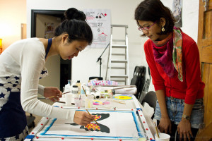 Introduction to Silk Painting Workshop @ Colour Box Studio | Footscray | Victoria | Australia