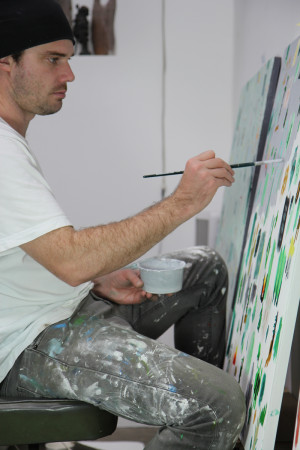 Fred Fowler in his studio, 2014 Photo- Bridget O’Shea