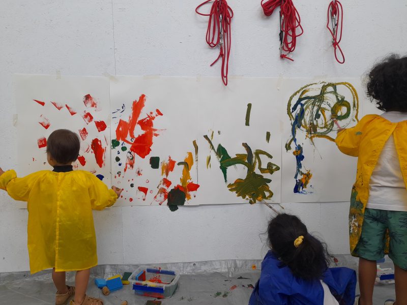 Painting Fun, Toddler Art, Footscray Community Arts Centre. Image: Annick Akanni