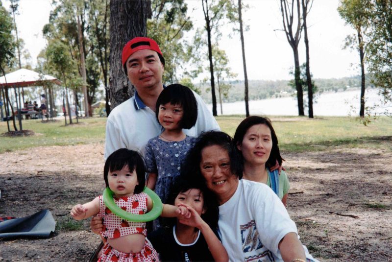 Rae Choi with her family including her Po Po, 1997.